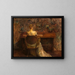Le clavecin - Thomas Wilmer Dewing — inramlat konstverk på väggen