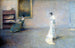 La robe blanche - Thomas Wilmer Dewing — vy av konstverket
