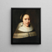 Portrait d'une dame (Conflit de cas) - Thomas de Keyser — inramlat konstverk på väggen