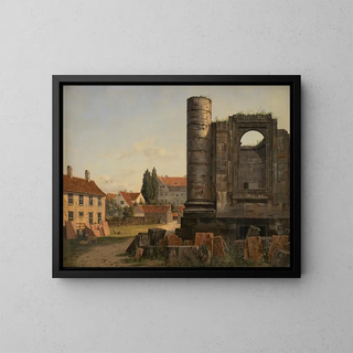 Thorald Lsse - View of Marmorpladsen withe Ruins of the Uncompleted Frederiks Church in Copenhagen.webp