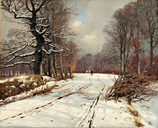 Thorvald Niss - Winter landscape of forests near Hillerd.webp