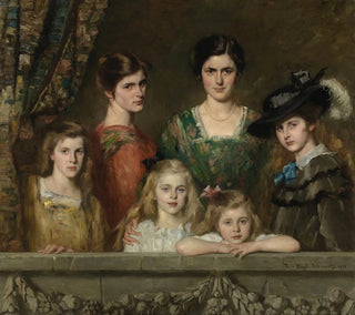 Les six filles Boissevain - Thérèse Schwartze — vy av konstverket