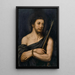 Christ en Ecce Homo - Tiberius Dominikus Wocher — inramlat konstverk på väggen