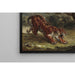 Reproduktion av målningen Tigre och orm - Eugène Delacroix