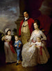 Colonel John Fortnum och hans familj - Tilly Kettle — vy av konstverket