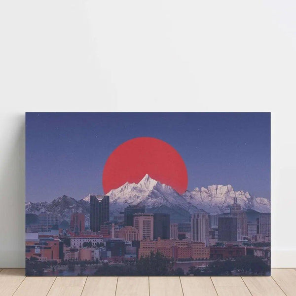 Reproduktion av målningen Tirage d'art asiatique - Horizon Citadin