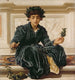 Tisslar kronan - Frederic Leighton — vy av konstverket