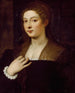Portrait d'une dame - Titien — vy av konstverket