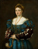 Portrait d'une Dame La Bella - Titien — vy av konstverket