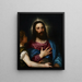 La tentation du Christ - Titien — inramlat konstverk på väggen