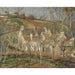Reproduktion av målningen Röda tak, bykorsning, vinter - Camille Pissarro