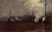 Tåg på kvällen för Hawthorn - Tom Roberts — vy av konstverket