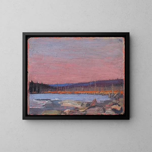 En sjö i norr - Tom Thomson — inramlat konstverk på väggen