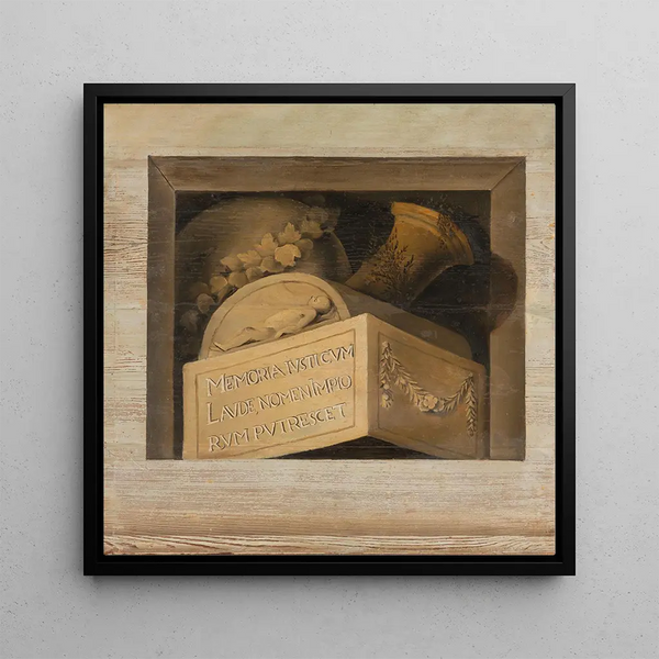 Tombe avec inscription - Jacob van Campen