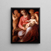 La Vierge à l'Enfant avec saint Jean enfant - Tommaso d'Antonio Manzuoli — inramlat konstverk på väggen