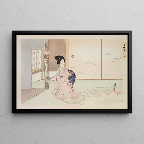 Kyiku imay bijin fzoku zen Pl01 - Toshikata Mizuno — inramlat konstverk på väggen