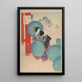 Toshikata Mizuno - Noblewomen of the Tokugawa Period Thirtysix Beauties Sanjuroko kasensoro Pl07.webp