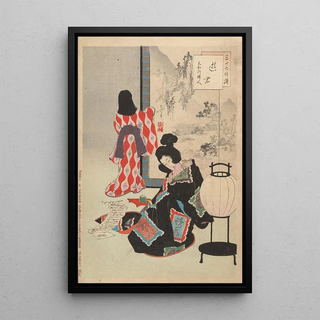 Toshikata Mizuno - Noblewomen of the Tokugawa Period Thirtysix Beauties Sanjuroko kasensoro Pl23.webp