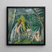 Tre badande kvinnor - Paul Cézanne — inramlat konstverk på väggen