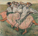 Tre ryska dansare - Edgar Degas — vy av konstverket