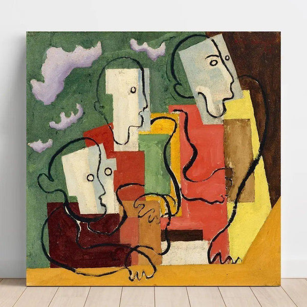 Reproduktion av målningen Tre personer - Louis Marcoussis