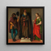 Tre helgon Roch, Abbot Antoine och Lucia - Giovanni Battista Cima da Conegliano — inramlat konstverk på väggen