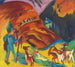 Troupeau de Chèvres Rentrant - Ernst Ludwig Kirchner — vy av konstverket