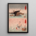 En tjänsteman en svärmor - Tsukioka Yoshitoshi — inramlat konstverk på väggen