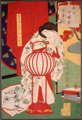 Tsukioka Yoshitoshi - Fire in the Lamp Stand.webp
