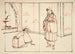 förberedande teckning för en illustration till boken Spegel av berömda japanska generaler - Tsukioka Yoshitoshi — vy av konstverket