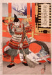 Shinchnagon Taira no Tomomori som sopar bron - Tsukioka Yoshitoshi — vy av konstverket