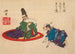 Sorori Shinzaemon och Hideyoshi - Tsukioka Yoshitoshi — vy av konstverket