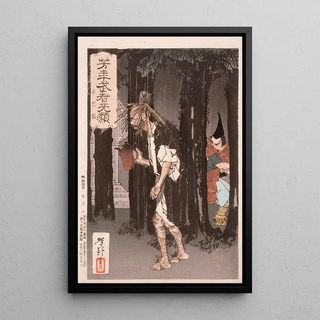 Tsukioka Yoshitoshi - Taira no Tadamori and the Oil Thief.webp