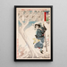 Maîtresse Tokiko de Takeda Kunsai dans la neige - Tsukioka Yoshitoshi — inramlat konstverk på väggen