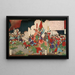 La Bataille de Kagoshima - Tsukioka Yoshitoshi — inramlat konstverk på väggen