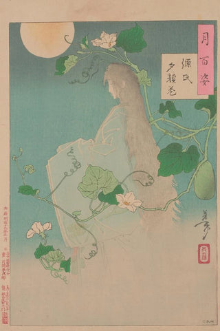 Tsukioka Yoshitoshi - The Yugao chapter from The Tale of Genji Genji yugao maki.webp