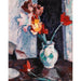 Reproduktion av målningen Tulpaner i en vit vas - Samuel John Peploe