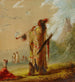 en Shoshone-indian som röker - Alfred Jacob Miller — vy av konstverket