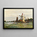 Reproduktion av målningen Un Moulin à Zaandam av Claude Monet
