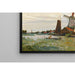 Reproduktion av målningen Un Moulin à Zaandam av Claude Monet