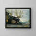 Reproduktion av målningen En café vid Vaugirard av Jean-Baptiste Camille Corot