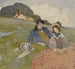 Ett par som sitter i ett landskap - Edmund Dulac — vy av konstverket