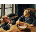 Reproduktion av målningen En pojke och en flicka vid lunchtid - Laurits Andersen Ring
