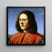 En ung man - Piero di Cosimo — inramlat konstverk på väggen