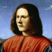 En ung man - Piero di Cosimo — vy av konstverket