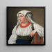 Une Ciociara, porträtt av en romersk bondkvinna - Christoffer Wilhelm Eckersberg — inramlat konstverk på väggen