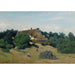 Reproduktion av målningen En gård i Saint-Martin-du-Bon-Fossé av Jean-Baptiste Camille Corot