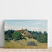 Reproduktion av målningen En gård i Saint-Martin-du-Bon-Fossé av Jean-Baptiste Camille Corot