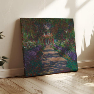 Une allée du jardin de Monet à Giverny - Claude Monet | Reproduction Tableau Décoration murale affiche copie
