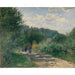Reproduktion av målningen En väg i Louveciennes - Pierre-Auguste Renoir